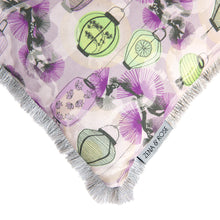 Load image into Gallery viewer, Pine Lanterns cushion - pink/ jade green
