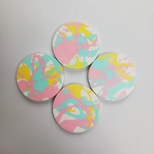 Load image into Gallery viewer, Set of 4 splatter coasters
