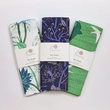 Load image into Gallery viewer, Sea Holly tea towel
