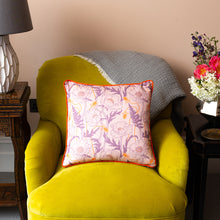 Load image into Gallery viewer, Poppy cushion - pink/ mauve
